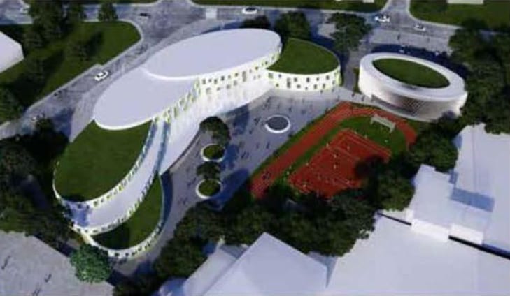 Collège Les Amandeirets à Châteauneuf-les-Martigues, chantier Excellia BTP